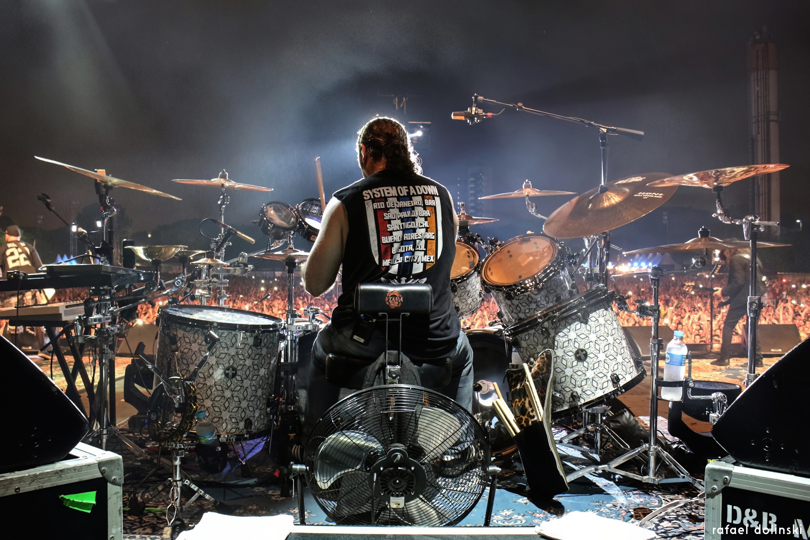 No Palco: John Dolmayan (System of a Down) – Anhembi Parque – São Paulo – 25/09/2015